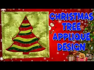 Christmas Tree Applique | The Sewing Room Channel