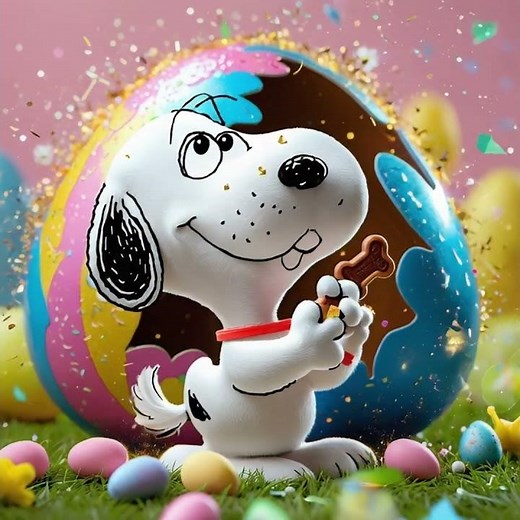 Snoopy’s Epic Easter Egg Hunt! 🐰🥚 #HappyEaster