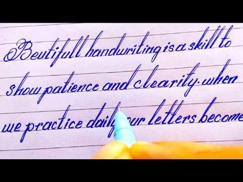 Learn how to write beautiful clean handwriting EASILY/very clean handwriting practice
