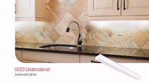 Juno UCES 24 Inch LED Under Cabinet Lighting, LED Kitchen Cabinet Light Fixture Hardwired, Dimmable, Damp Rated, Selectable Soft, Warm, Neutral, Cool, Daylight White Light (UCES 24IN SWW5 90CRI WH M6)