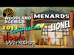Menards, Lionel Trains & Woodland Scenics 2013 TV Commercial Buildings NASCAR Models Freight