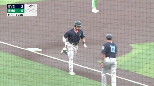 Always nice to give your pitcher an early lead...last night the Frogs hit three solo home runs in the first inning. | Everett AquaSox