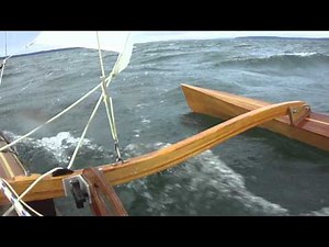 Sailing kayak with CLC Sailrig MK2