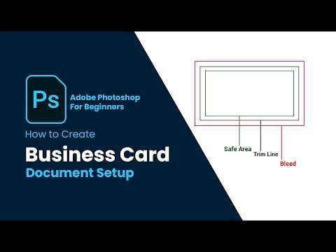 How to Create Business Card Document setup in Adobe Photoshop