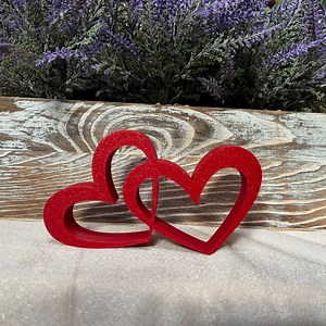 Heart Freestanding Decor | Heart Table Decor | - Etsy