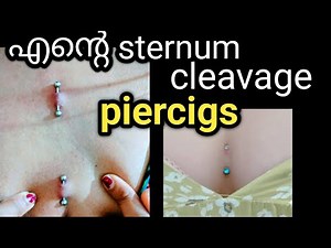 Sternum piercing/piercing/caring/sabi's world/ cleavage piercing