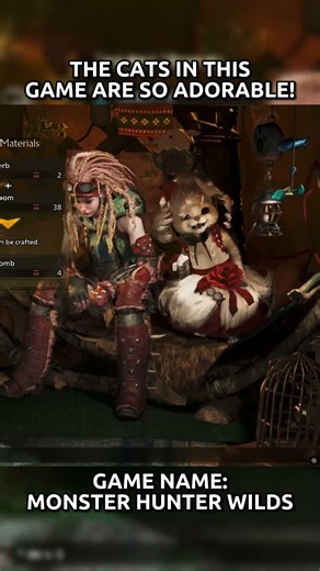 MONSTER HUNTER WILDS CATS ARE SO CUTEE!!! #mhwilds
