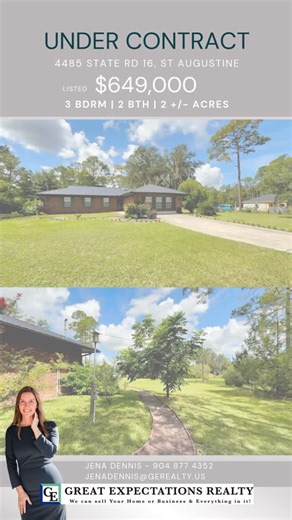 Jena Dennis on Instagram: "🌟Under Contract🌟 Potential allowable uses include: plant nurseries, general stores and feed stores, special care housing, veterinary offices, animal hospitals, kennels and other animal boarding facilities, primitive campgrounds, retreats, private clubs, riding academy, hunting camp, wildlife preserve or church. Now offered at an exceptional new price — don’t miss this opportunity to own one of the best values in World Golf Village area. 🏞 Tucked away in the peaceful