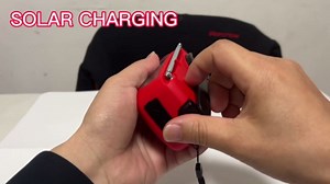 Solar Emergency Hand Crank Weather Radio, Portable Self Powered NOAA AM/FM Radios with SOS Alarm LED Flashlight 2000mAh Smart Phone USB Charger for Camping (Red)