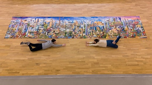 Deux Alsaciens réalisent un puzzle géant de 42 000 pièces !