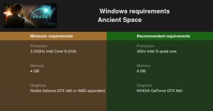 Ancient Space System Requirements — Can I Run Ancient Space on My PC?