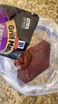 Testing a McCormick Marinade on Elk Steak