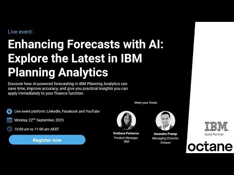Enhancing forecasts with AI: Explore the latest in IBM Planning Analytics