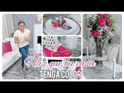 IDEAS PARA DECORAR TU SALA Y COMEDOR // CON TOQUE DE FUCSIA 🌺 VERANO 2023 #decoraciones