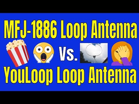 MFJ-1886 Receive Loop Antenna Vs. YouLoop Passive Magnetic Loop Antenna comparison video.