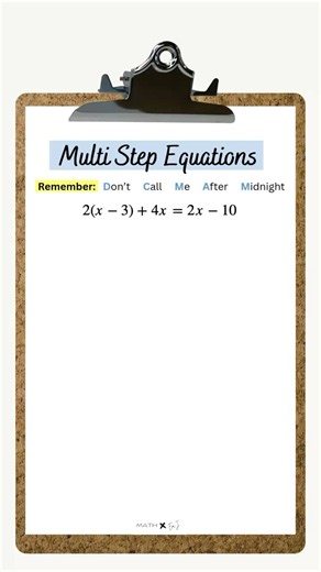 Solve Multi-Step Equations 👣