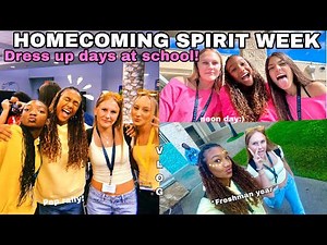 HOMECOMING SPIRIT WEEK | Dress up days at school + pep rally | Freshman year