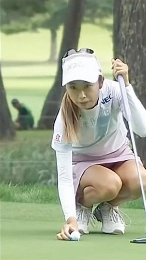 Smoothest Golf Shot Ever #安田祐香 #YukaYasuda #golfshorts #ladygolfer #ゴルフスイング #골프스윙