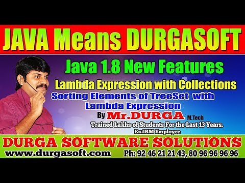 Java 8 || Sorting Elements of TreeSet with Lambda Expression by Durga