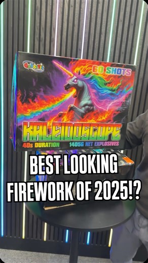124K views · 1.2K reactions | BEST LOOKING FIREWORK OF 2025!?  What a wicked new compound this is, huge fanned effects with giant bursts. This is a brilliant new addition for 2025  . #fireworks #galacticfireworks #bonfirenight #pyro #fireworkshop #fyp #halloween #kaleidoskope | Galactic Fireworks | Facebook