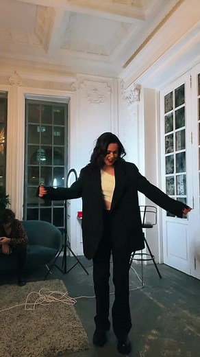 Energetic Dance Routine in Classic Interior Design