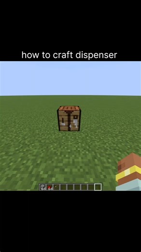 how to craft a dispenser in minecraft #howto #minecraft #minecrafttutorial #minecraftyoutube #tips