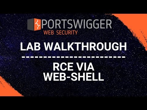 RCE via Web-Shell Upload - PortSwigger Web Security Academy Series