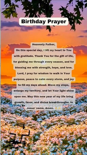 Powerful Birthday Prayer for Myself | Grateful Heart & God’s Blessings #gratefulheart
