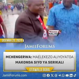 Baada ya Mkuu wa Mkoa wa Arusha, #PaulMakonda kutoa kauli ya kuunga mkono Wananchi wa Mtaa wa Murieti, Kata ya Murieti kuwatembeza viongozi wao kwenye matope (Diwani na Mwenyekiti wa Mtaa), Waziri wa TAMISEMI Mohamed Mchengerwa amesema hayo sio maelekezo ya Serikali Mchengerwa ameongeza “Matukio haya leo yatatokea Arusha, kesho yatatokea huku, kesho kutwa yatatokea huku, si utamaduni wetu Watanzania. Nawataka Wenyeviti wa Kamati za Ulinzi na Usalama za Mikoa na Wilaya kujizuia kuhamasisha Wananc