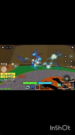 doing combo from kit sharkman and gravity blade combo try it and like and subscribe for more combo 😀