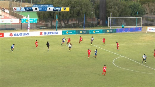 ⚽ What a strike from Chelsea Daniels! She smokes it from range for UWC Football Club. #iyachesa | Varsity Sports