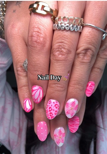 Neon Pink Nail Set Inspiration for Your Next Manicure