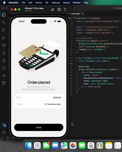 Smoothest Card Ordering UI – Flutter UI/UX demo