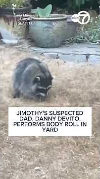 Jimothy's suspected dad, Danny Devito, performs body roll in yard