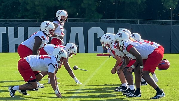 NC State football practice highlights to start 2025 preseason