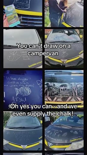 You can’t draw on a campervan - oh yes you can! | Bumble Campers