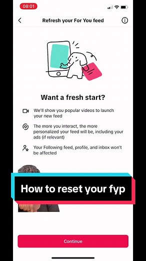How to Reset Your FYP on TikTok