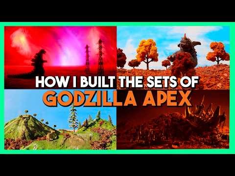 How I Built the SETS of Godzilla Apex | Behind the Scenes