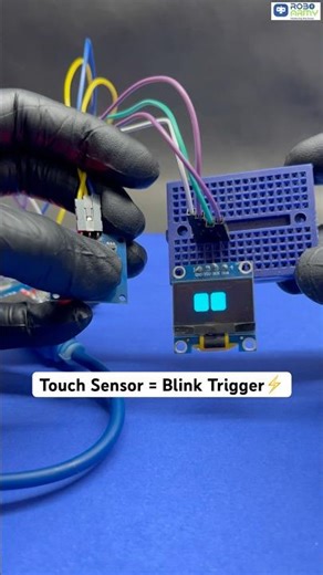 Touch → Robot Eyes Blink 😲 | Arduino Project #roboarmy #arduinoproject #robotics #oled