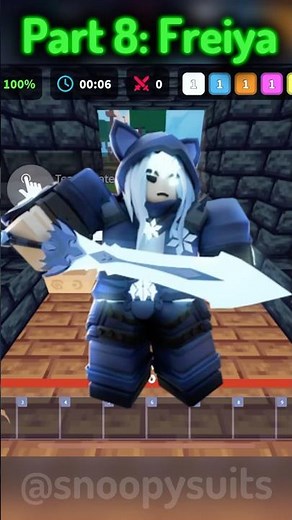 Freiya Kit in Roblox Bedwars 🧊#roblox #bedwars #bedwarsroblox #robloxbedwars #snoopy #viral #fyp