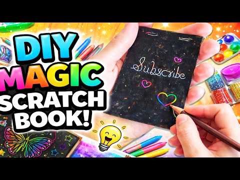Magic Scratch Book DIY | Homemade Scratch Notebook at Home #magicscratchbook #diycrafts #scratchart