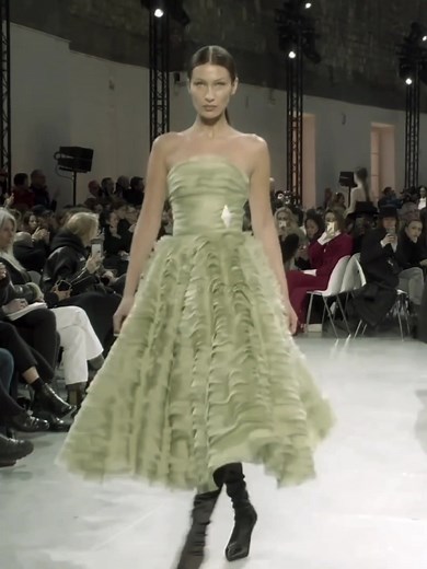 Bella Hadid Walks for Alexandre Vauthier Couture SS20