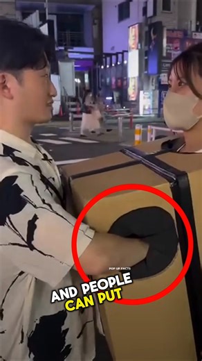 Unbelievable girl around with a mysterious Box #shorts