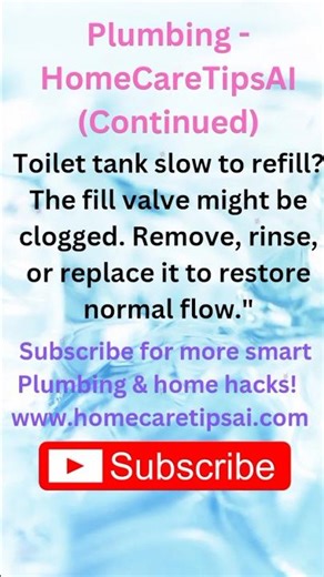 Toilet Fills Slowly? Fix the Fill Valve! #shorts #HomeCareTipsAI