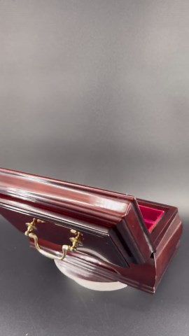 Vintage Valet Jewelry Box Chest With Lock & Key | Mahogany Wood Finish | Red Velvet Lined - Etsy