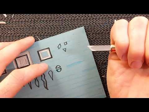 How to carve shapes - A linocut tutorial by Linocutboy
