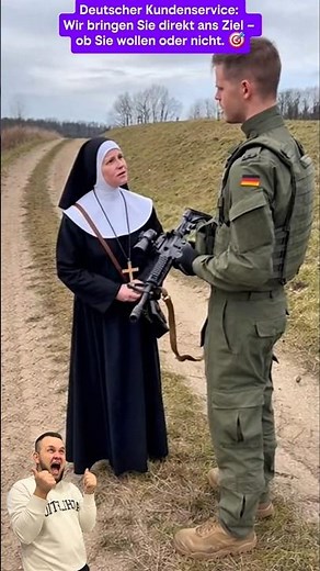 Nonne trifft Bundeswehr: Ein himmlisches Missverständnis 😂 #witz #comedy #humor