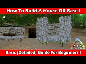How To Build A House/Base In Ark Survival Mobile! (Beginner's Guide)