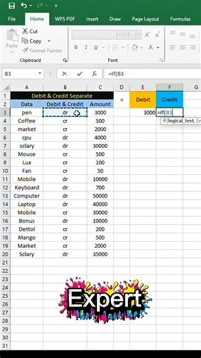 Debit Credit Entry in Excel 🔥 Beginner vs Pro Method | Digital Office Skill In this Excel short tutorial by Digital Office Skill, you will learn how to enter debit and credit data in Excel using a professional method, instead of entering data one by one like a beginner. Many beginners do debit and credit entry manually, which takes more time and increases the chance of mistakes. In this video, Digital Office Skill shows the smart Excel technique that allows you to enter all debit and credit dat