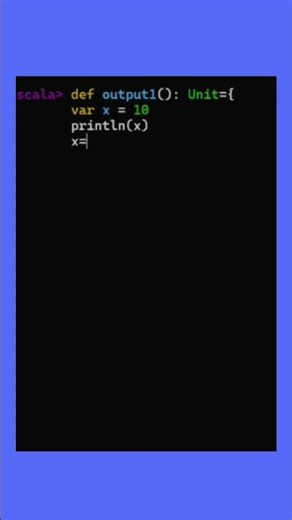 Scala Coding Practice | Variable Assignment Example #coding #datascience #programming